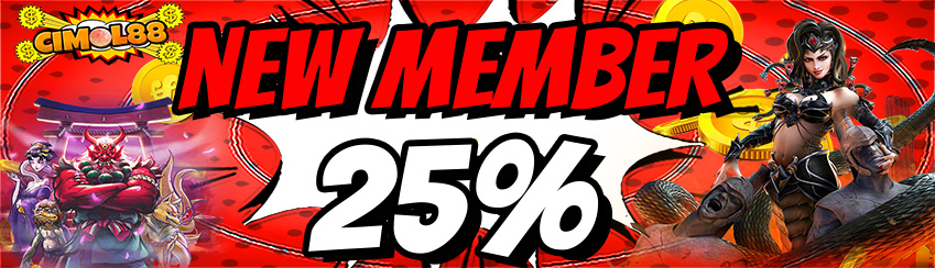 BONUS NEW MEMBER SLOT 25%